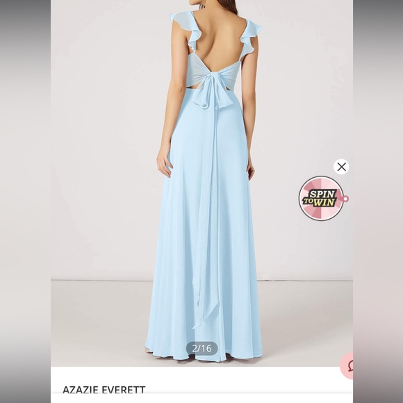 A size sky blue bridesmaid dress size 8 - Picture 5 of 5